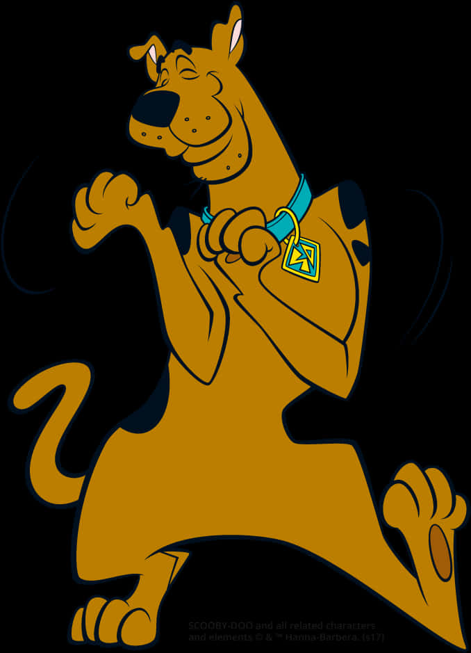 Scooby Doo Animated Character Pose PNG Image