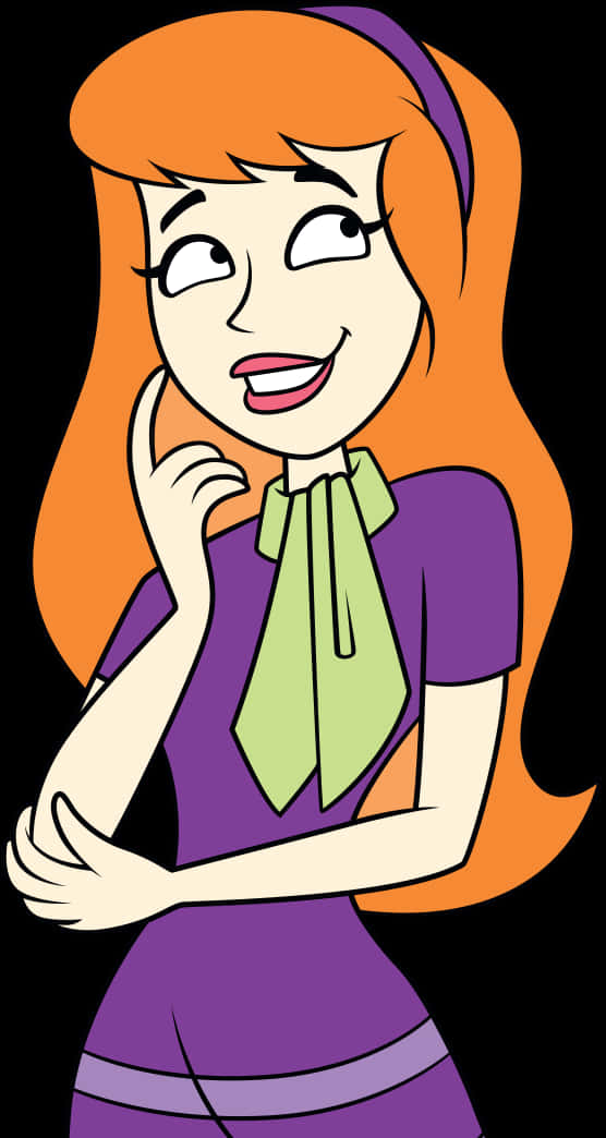 Scooby Doo Daphne Blake Portrait PNG Image