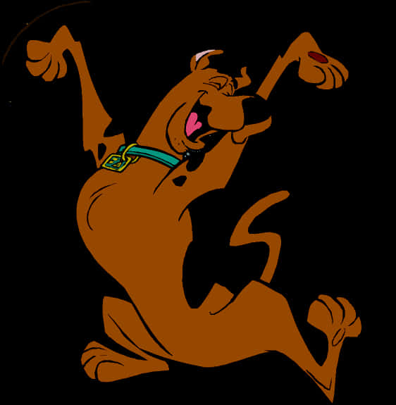 Scooby Doo Laughing Cartoon PNG Image