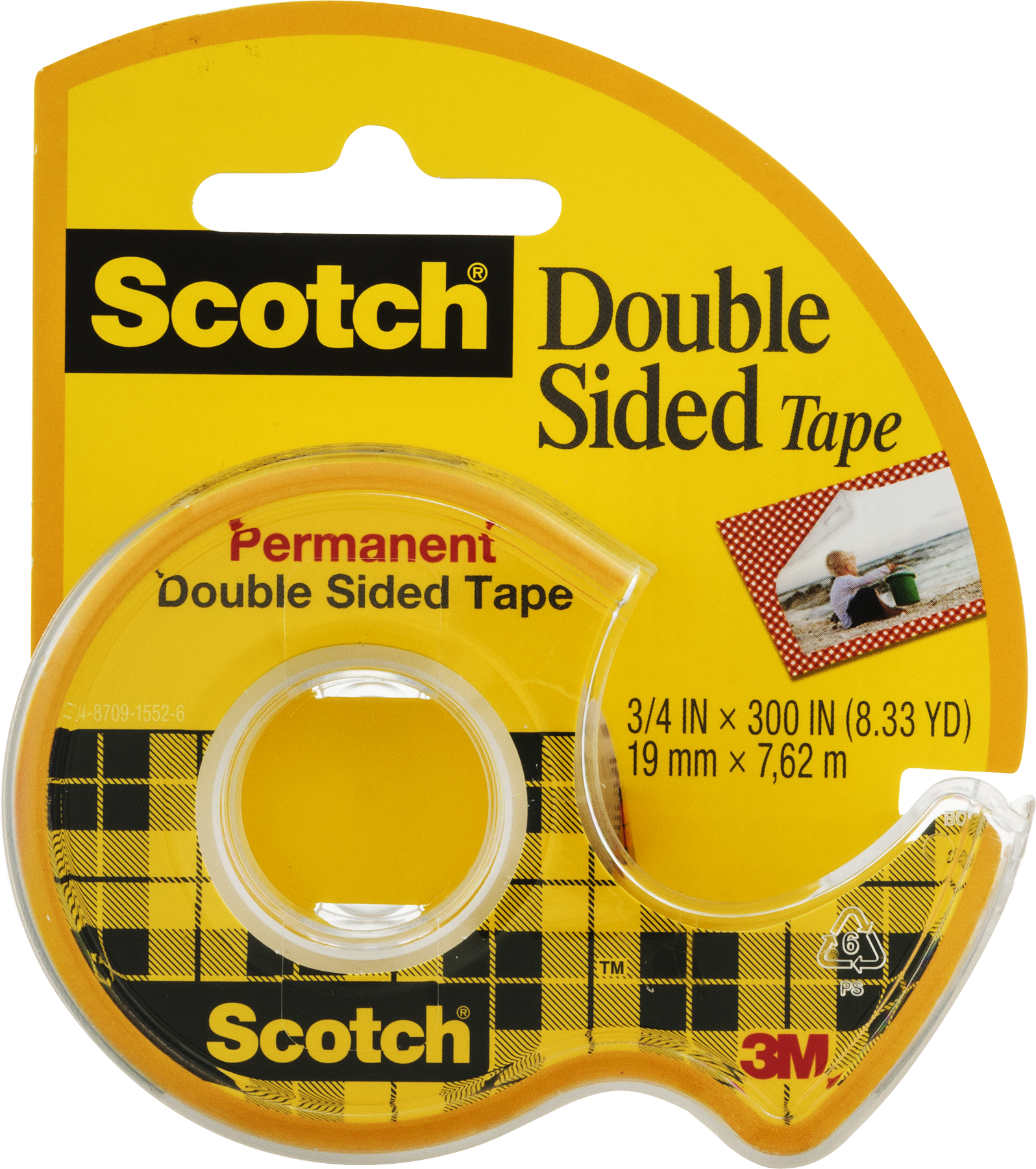 Scotch Double Sided Tape Packaging PNG Image