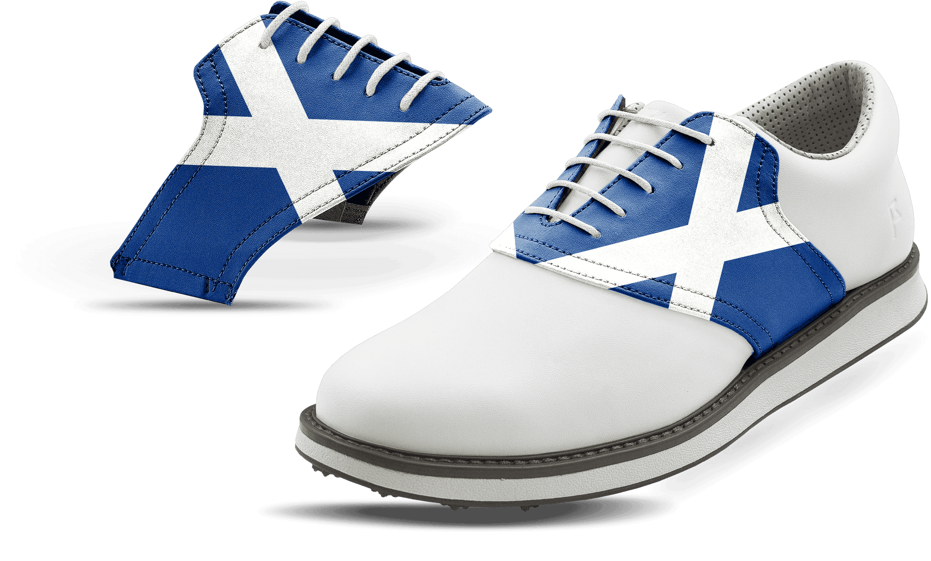 Scotland Flag Golf Shoes PNG Image