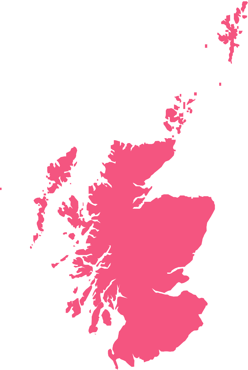 Scotland Map Silhouette PNG Image