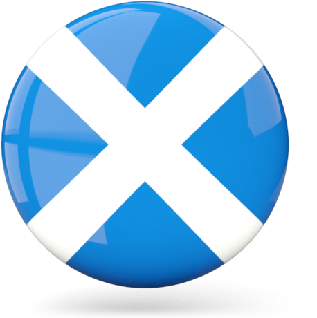 Scottish Flag Badge Design PNG Image