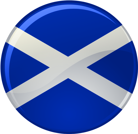 Scottish Flag Button PNG Image