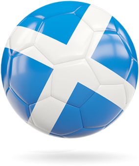 Scottish Flag Football Design PNG Image