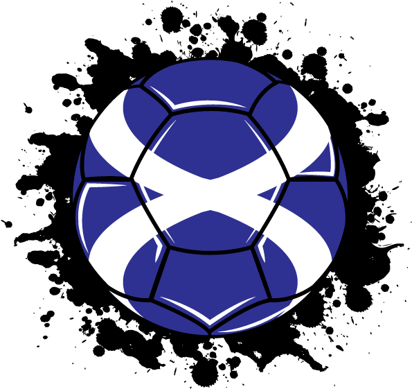 Scottish Flag Football Design PNG Image