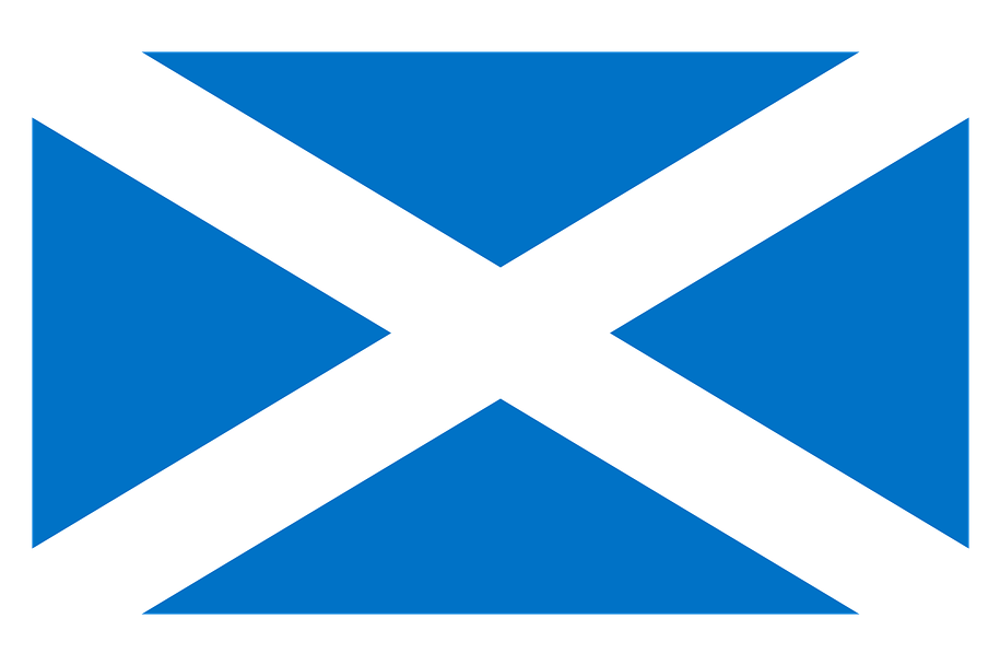 Scottish Flag Saltire Cross PNG Image