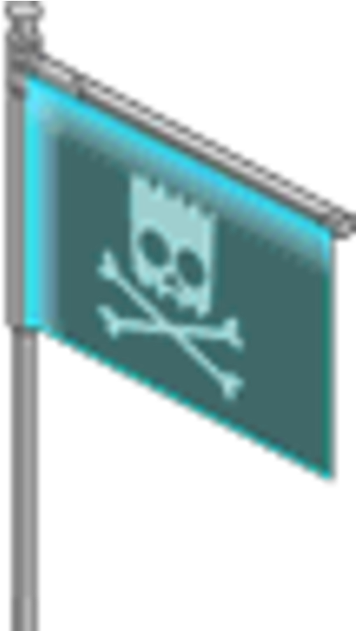 Scottish Pirate Flag Waving PNG Image