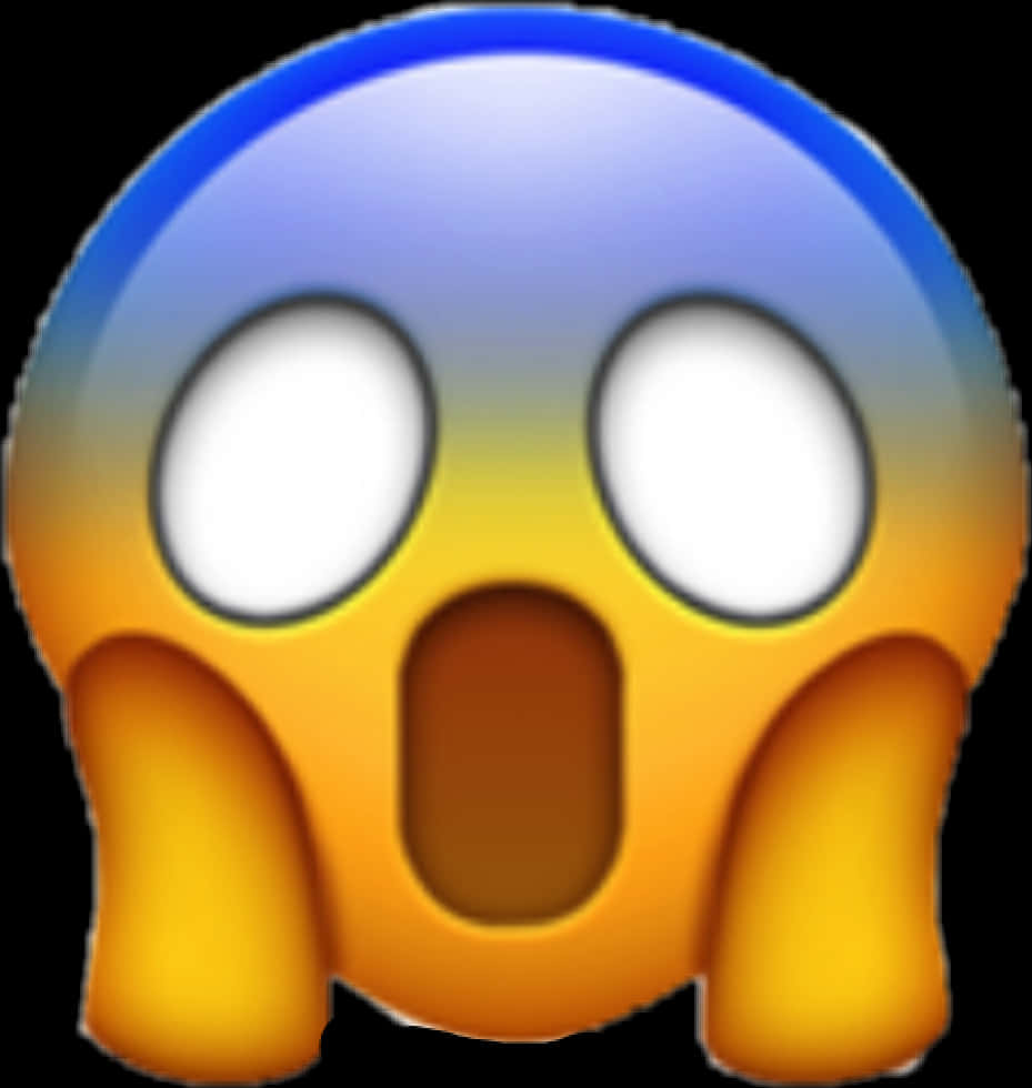 Screaming Face Emoji PNG Image