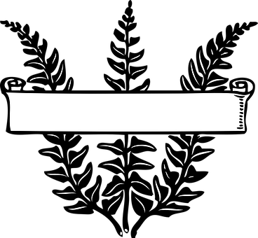 Scroll Banner Black Background PNG Image