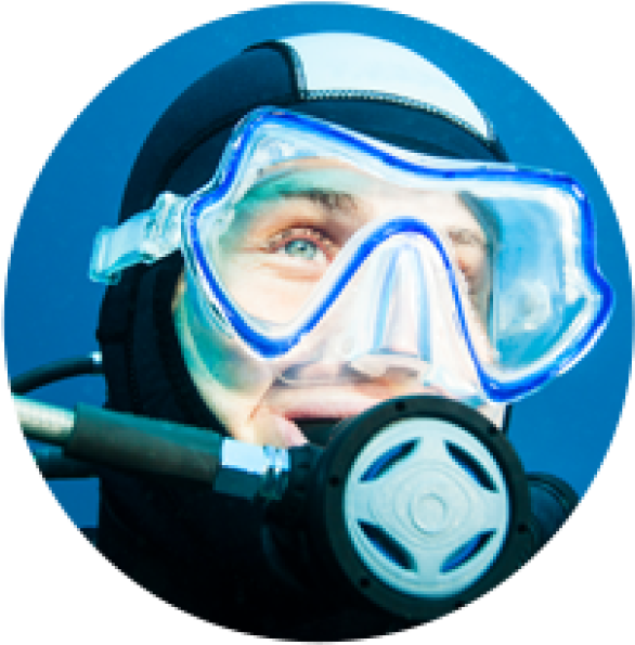 Scuba Diver Close Up PNG Image