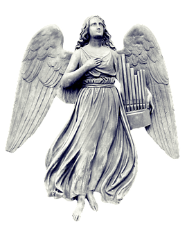 Sculpted Angel Artwork PNG Image