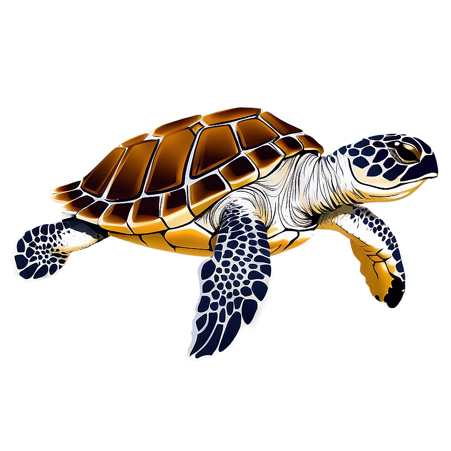 Sea Turtle Illustration Png Wyc PNG Image