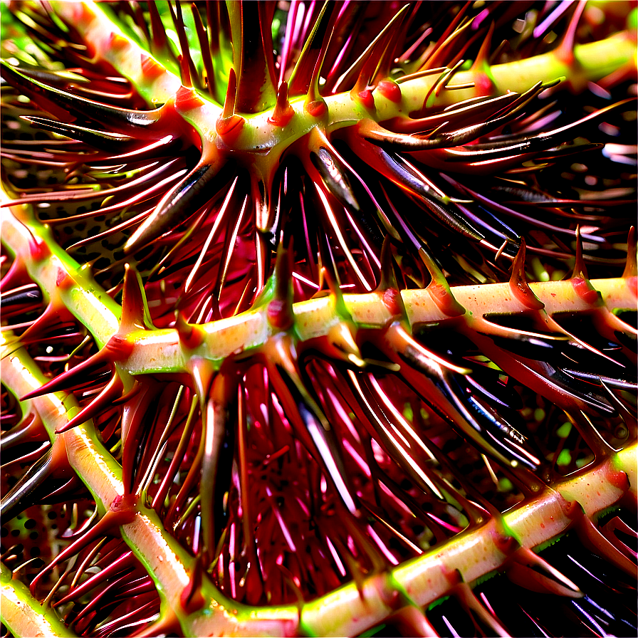 Sea Urchin Spikes Close-up Png 06122024 PNG Image