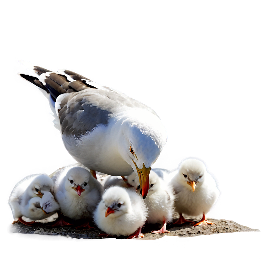 Seagull With Chicks Png 99 PNG Image