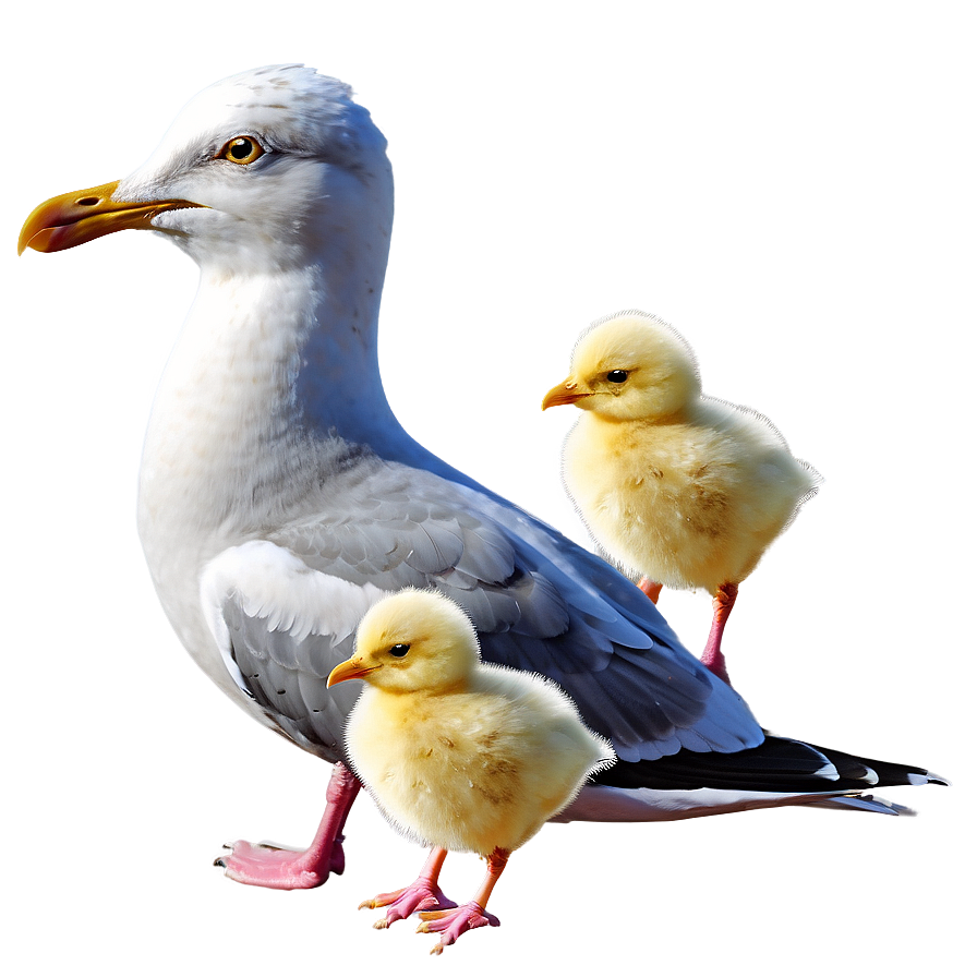 Seagull With Chicks Png Rpx92 PNG Image