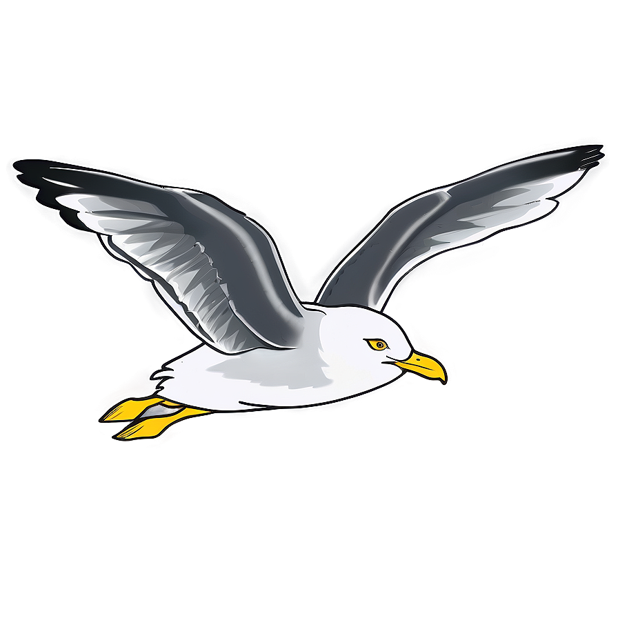 Seagull With Wings Tucked Png Txq PNG Image