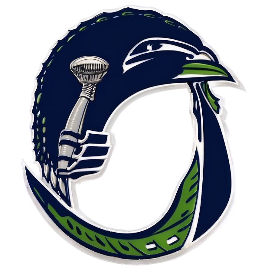 Seahawks Logo In Monochrome Png 36 PNG Image