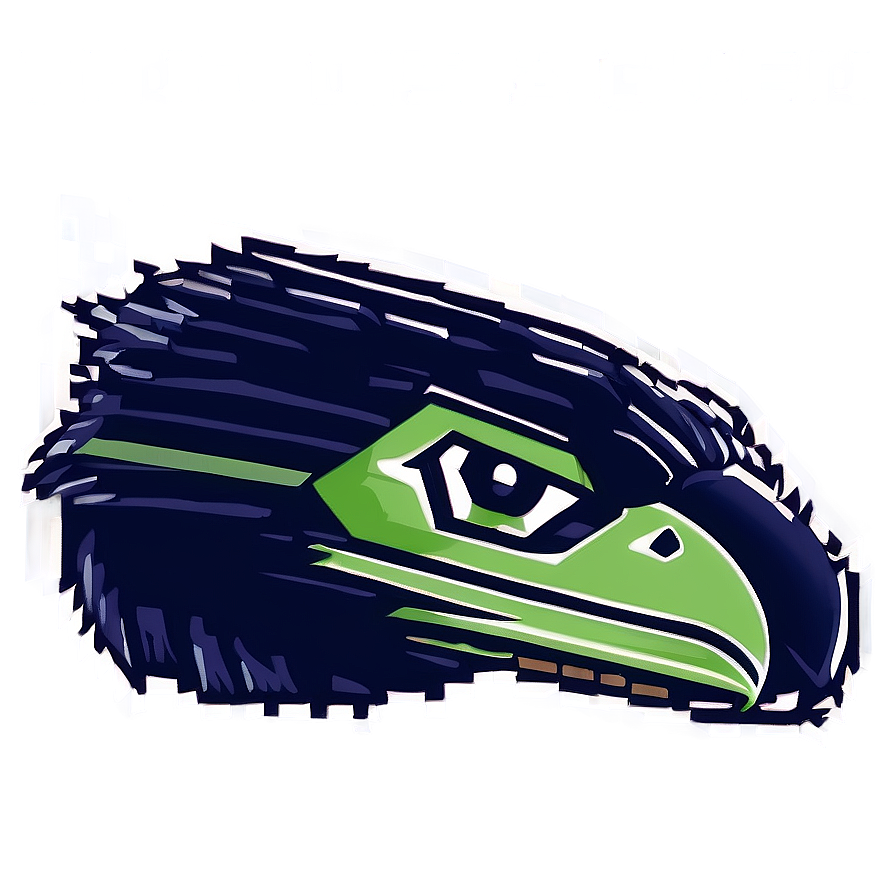 Seahawks Logo In Pixel Art Png 84 PNG Image