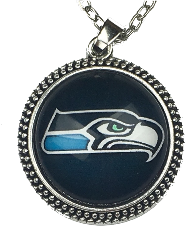 Seahawks Logo Pendant Necklace PNG Image