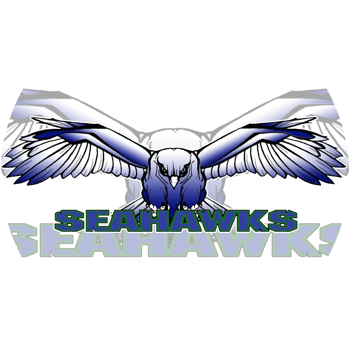 Seahawks Logo Stylized Bird PNG Image