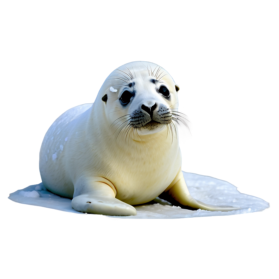 Seal In Snow Png Wvy PNG Image