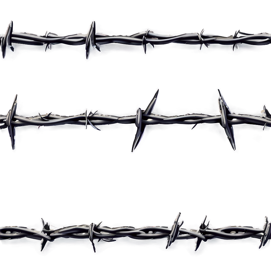 Seamless Barbed Wire Fence Png 06212024 PNG Image