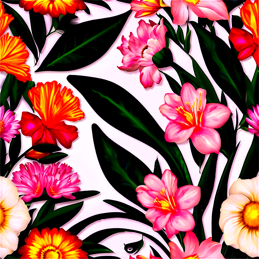 Seamless Floral Pattern Png 06202024 PNG Image