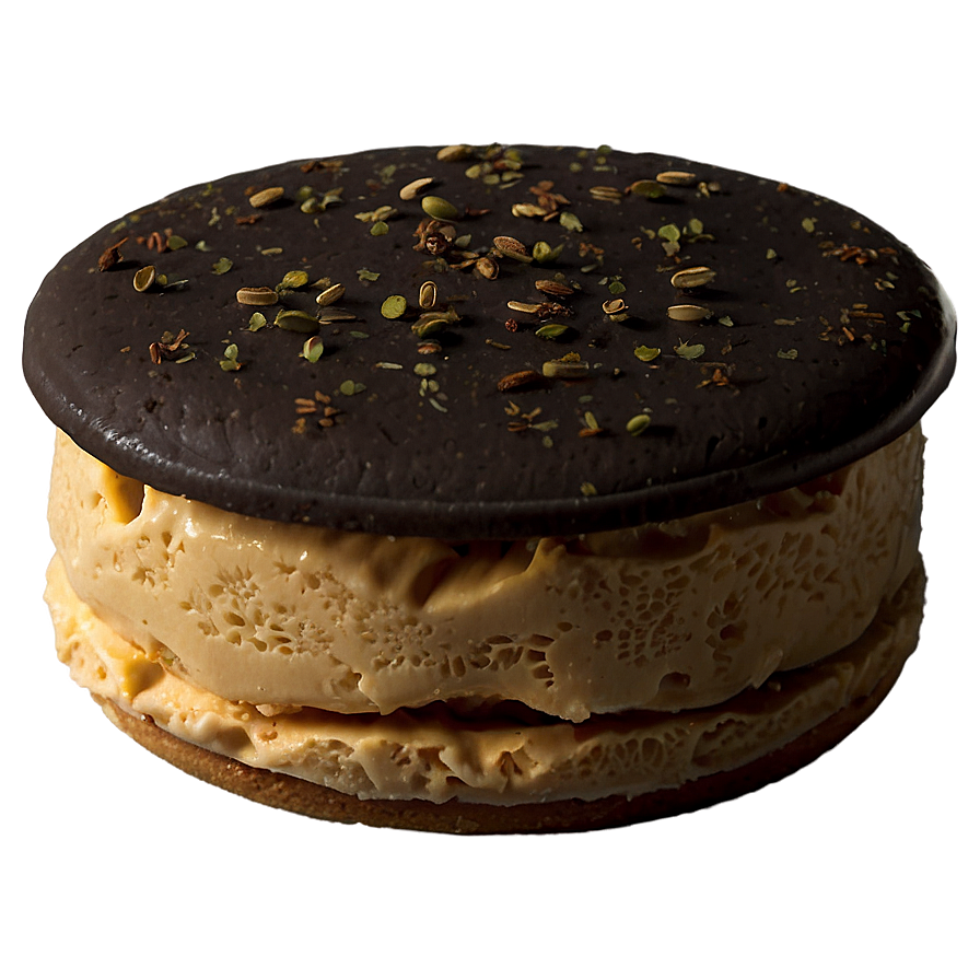 Seasonal Pumpkin Spice Ice Cream Sandwich Png Ral PNG Image