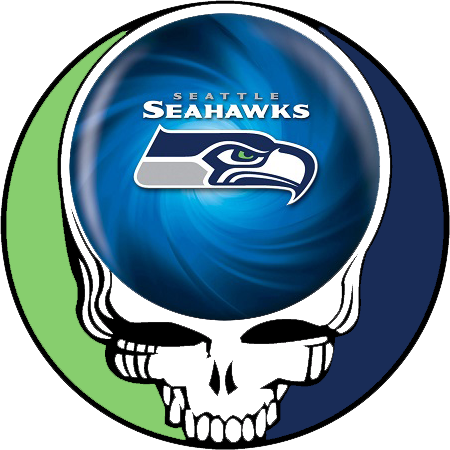 Seattle Seahawks Skull Logo Mashup PNG Image