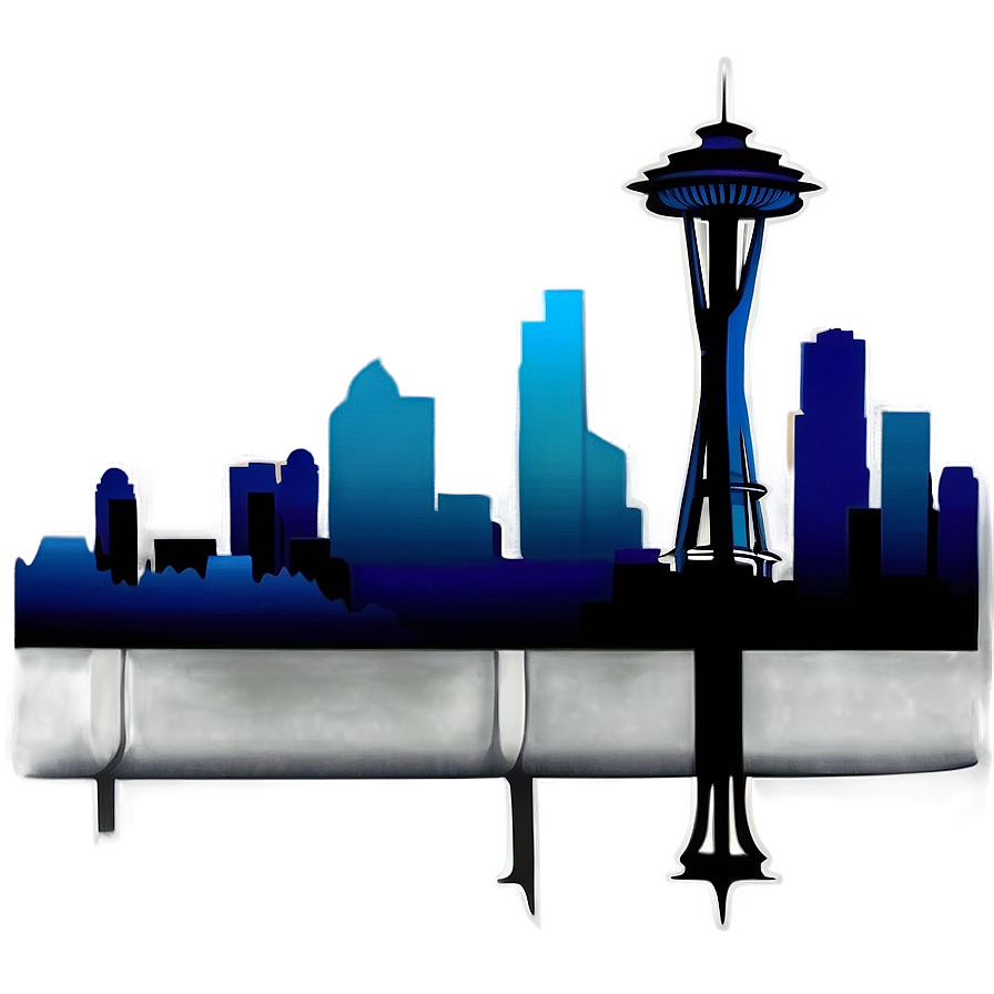 Seattle Skyline Silhouette Png 06252024 PNG Image