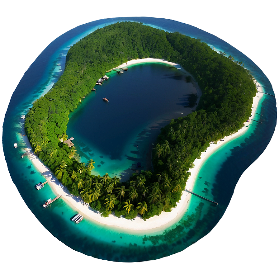 Secluded Island Paradise Png Plw21 PNG Image