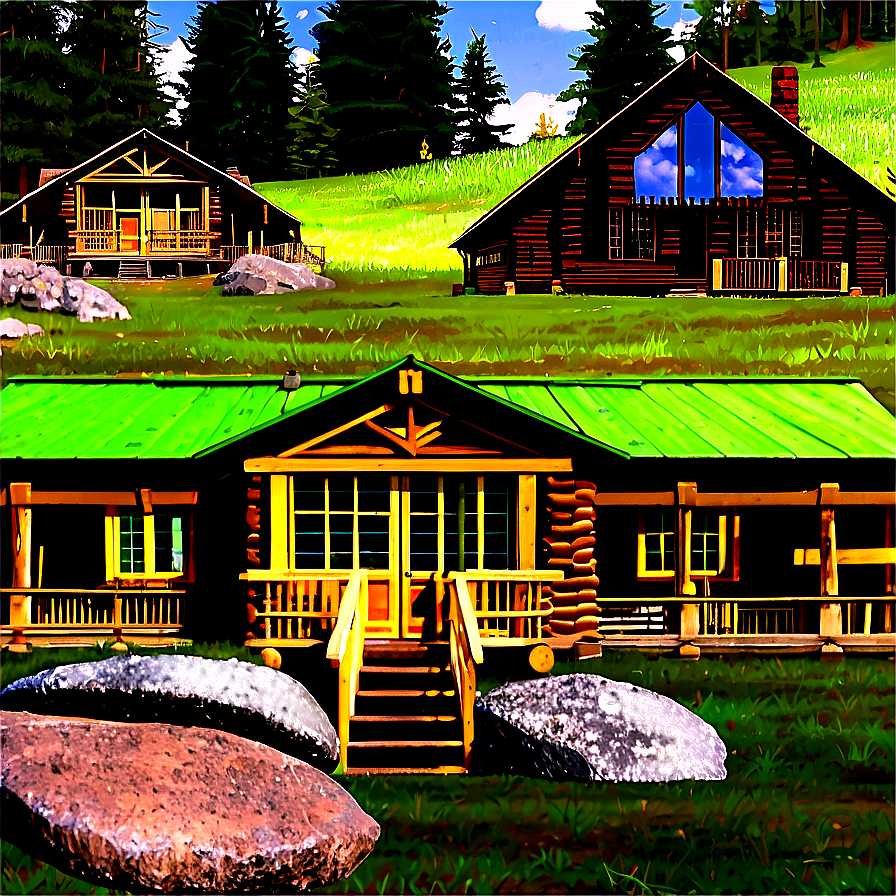 Secluded Log Cabin Hideaway Png 21 PNG Image