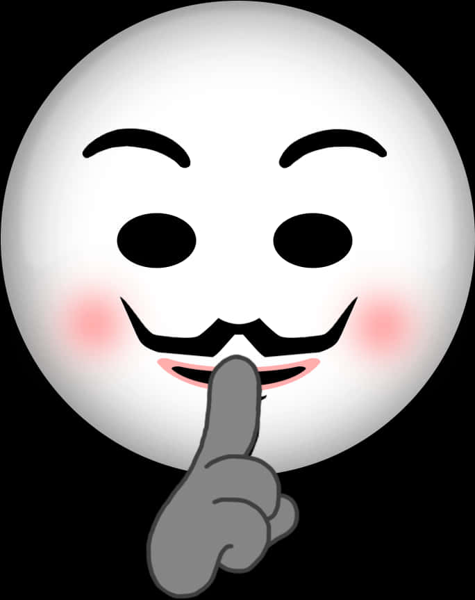 Secret Keeping Emoji Gesture PNG Image