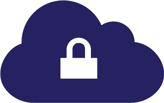 Secure Cloud Icon PNG Image