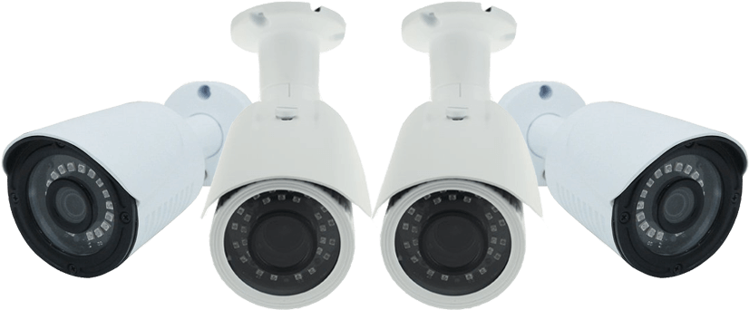 Security Camera Array Display PNG Image