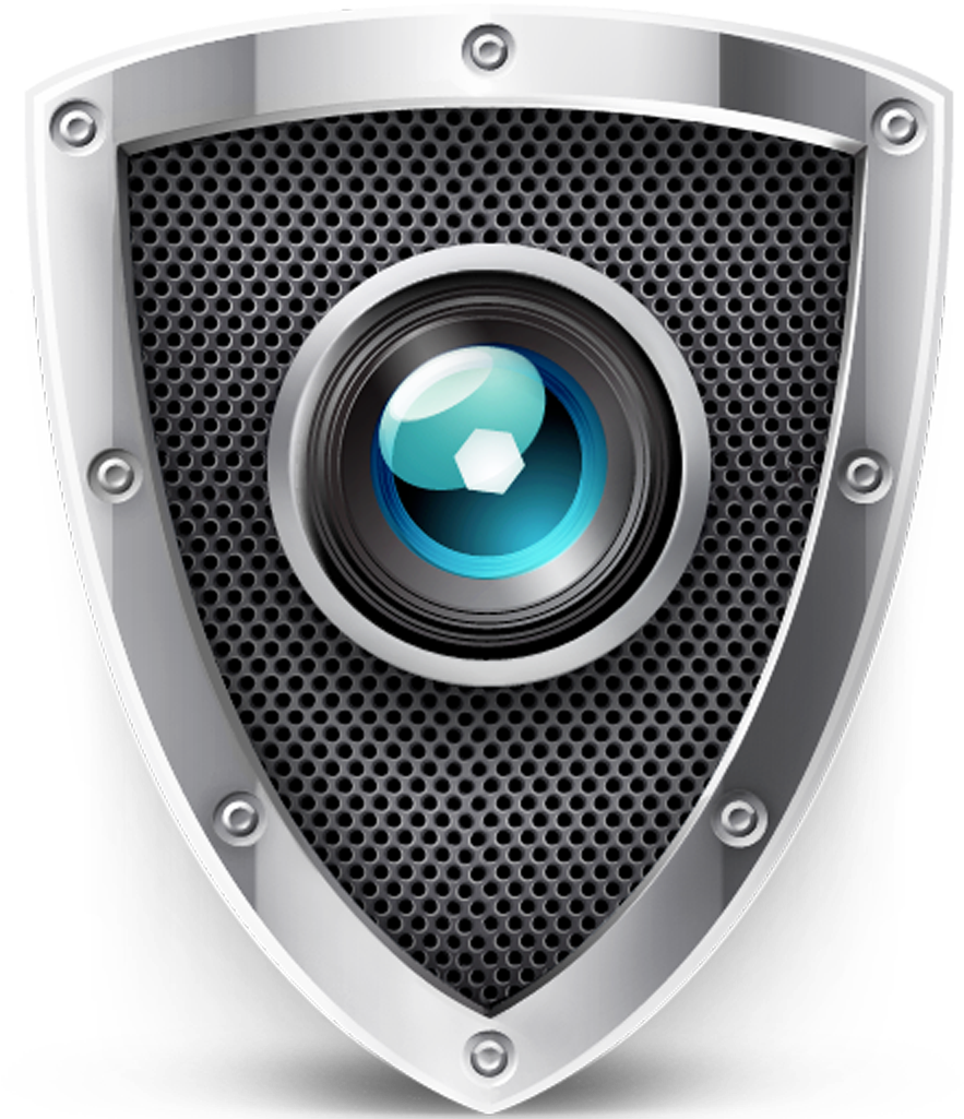 Security Camera Shield Icon PNG Image