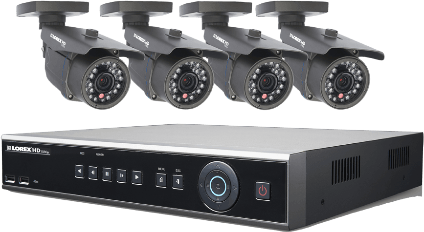 Security Camera Systemwith D V R PNG Image