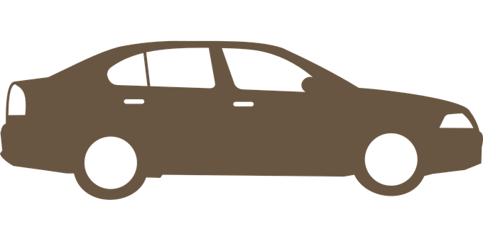 Sedan Silhouette Graphic PNG Image