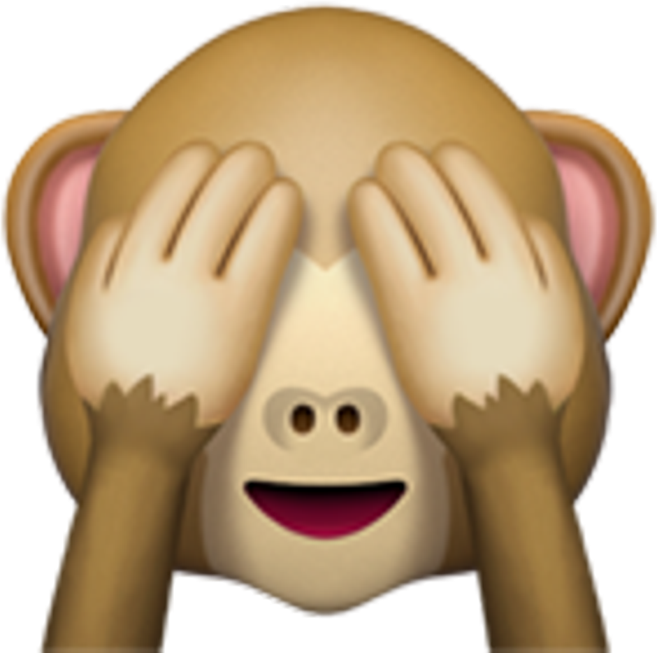 See No Evil Monkey Emoji PNG Image