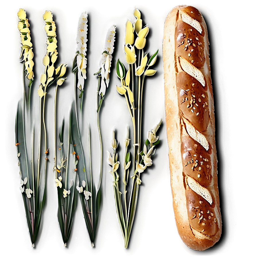 Seed Topped Baguette Png Ypl63 PNG Image