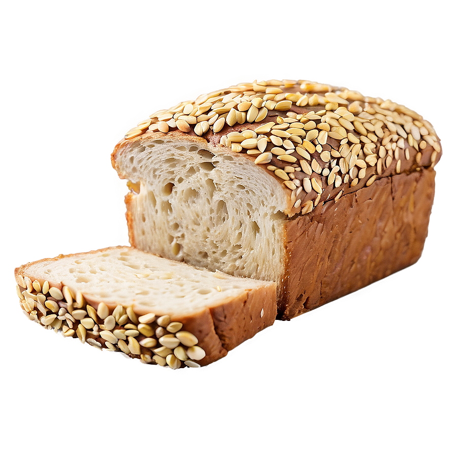 Seed Topped Bread Slice Png Tuq70 PNG Image