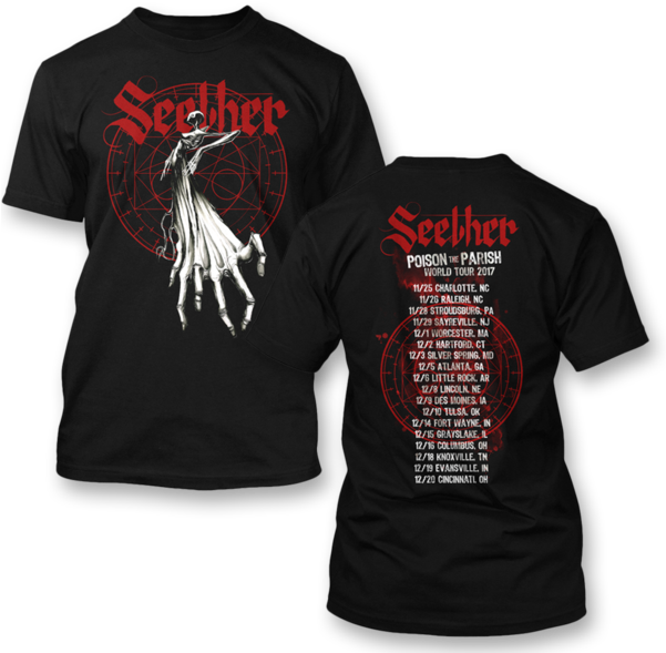 Seether Band Tour Tshirt2017 PNG Image