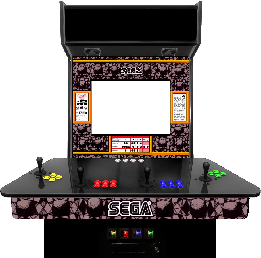 Sega Arcade Cabinet Blank Screen PNG Image