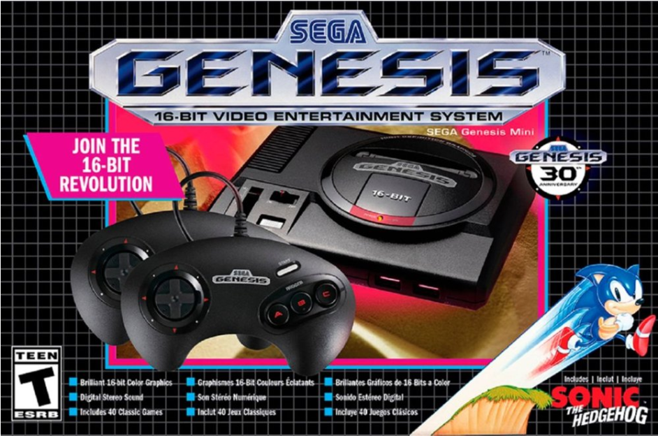 Sega Genesis Mini Advertisement PNG Image