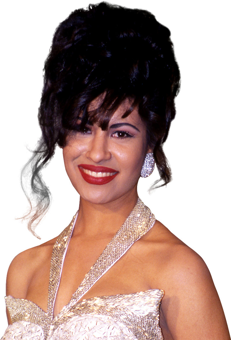 Selena Quintanilla Glamorous Look PNG Image