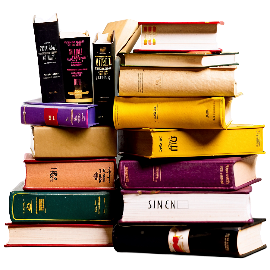 Self-help Books Stack Png Aqb60 PNG Image