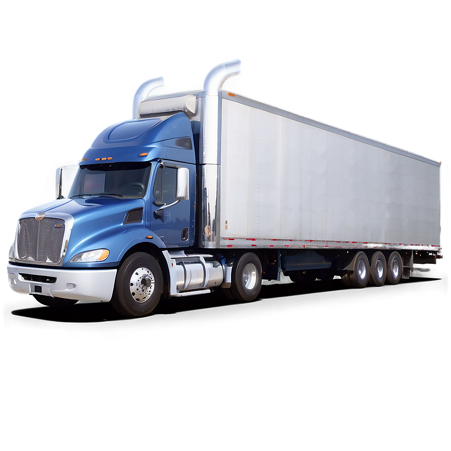 Semi Truck Highway Drive Png 05042024 PNG Image