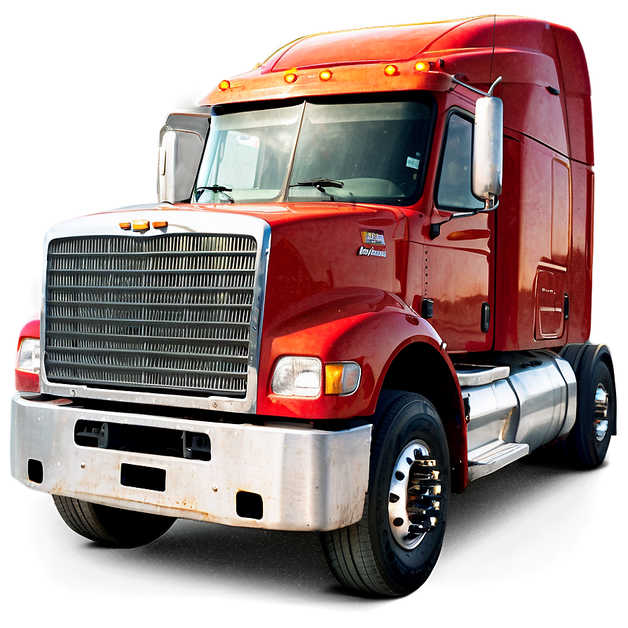 Semi Truck Highway Drive Png 05042024 PNG Image