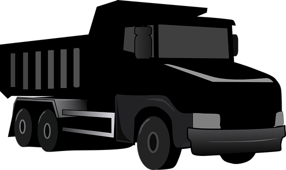 Semi Truck Silhouette PNG Image